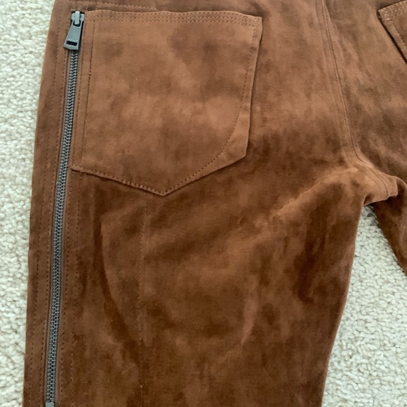 90s Luxury Ralph Lauren 100% Lamb Leather suede pants - Picture 7 of 7